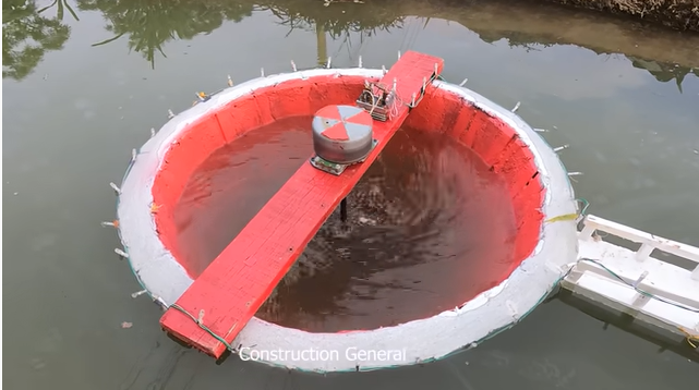 Thiết kế thủy điện với tuabin ở giữa hồ